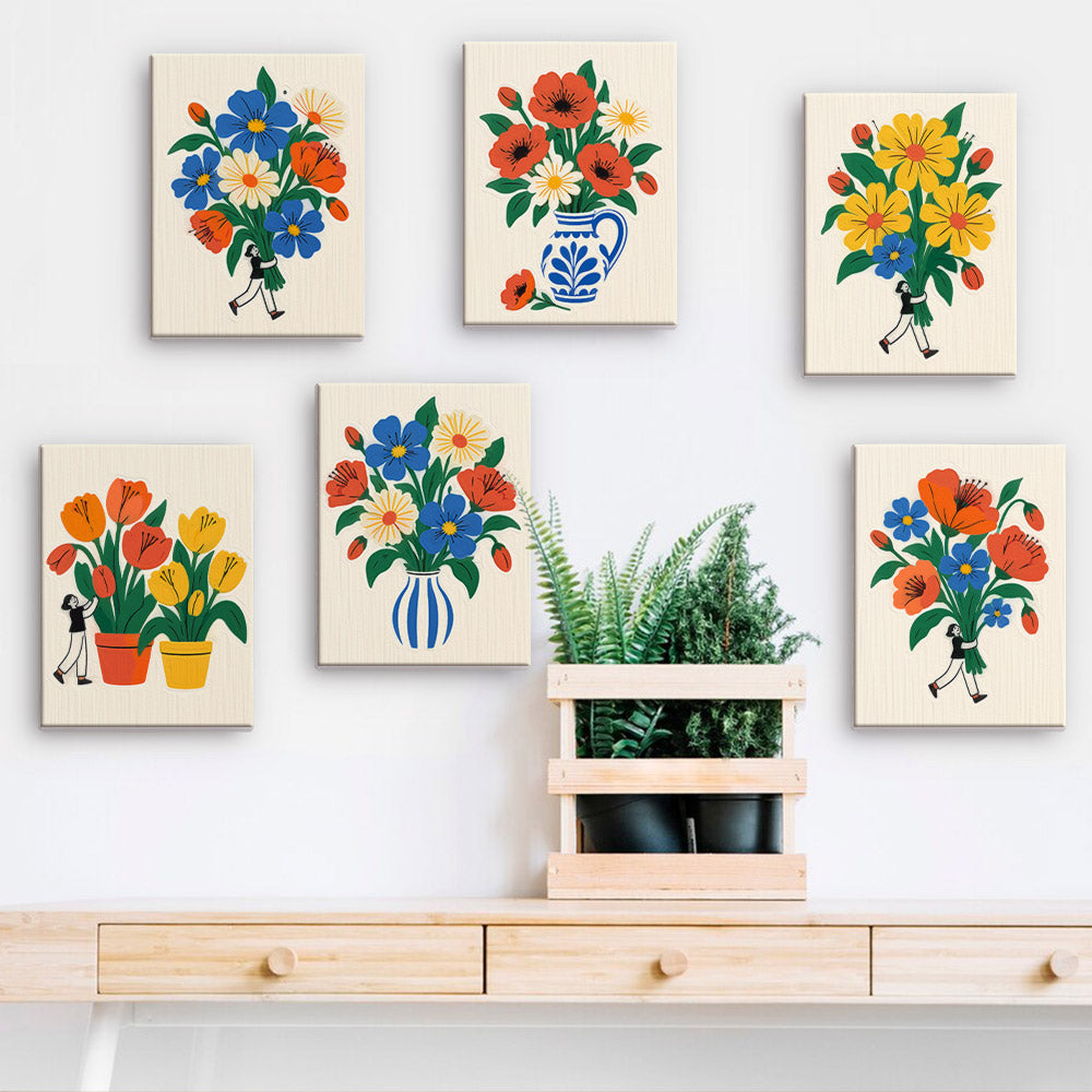 Little People with Big Bouquets mini paint by numbers – image 15
