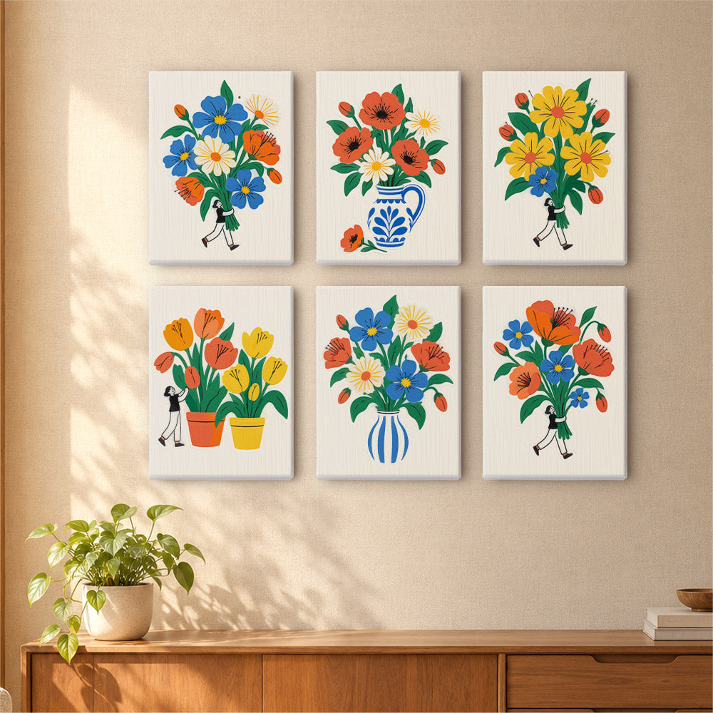 Little People with Big Bouquets mini paint by numbers – image 16