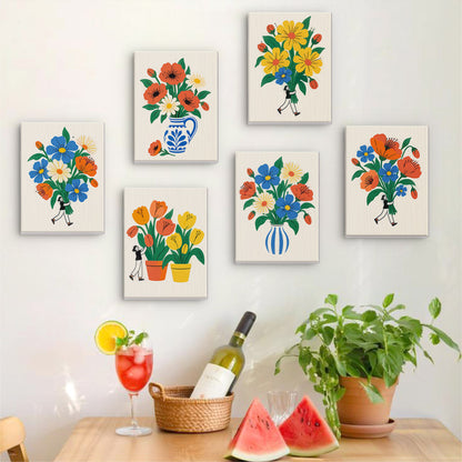 Little People with Big Bouquets mini paint by numbers – image 17