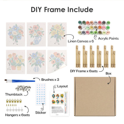 Little People with Big Bouquets mini paint by numbers – image 18