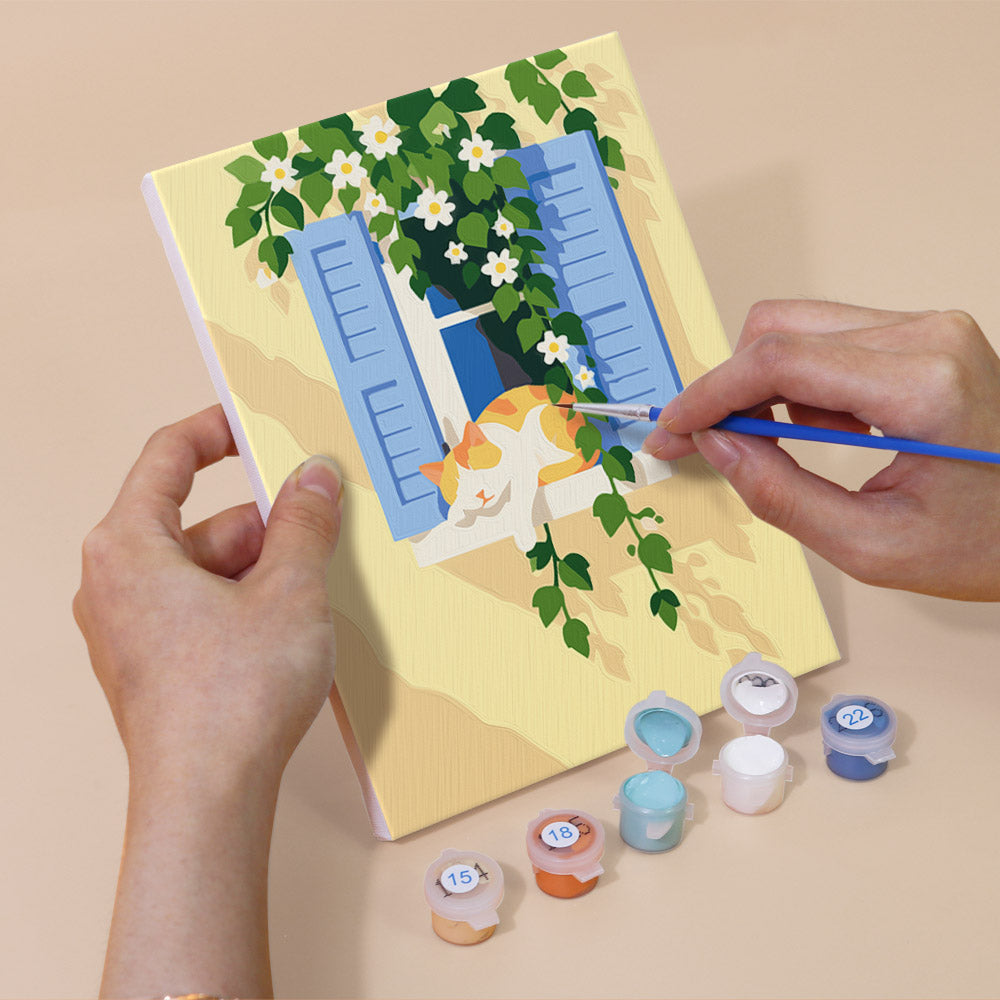 Bougainvillea Arch and Lemon Jug mini paint by numbers – image 5