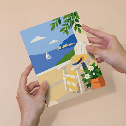 Bougainvillea Arch and Lemon Jug mini paint by numbers – image 6