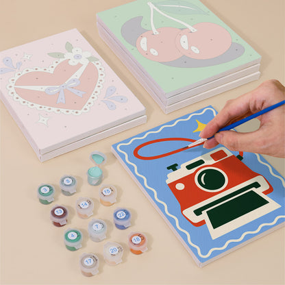 Cheerful Retro Icons mini paint by numbers – image 4