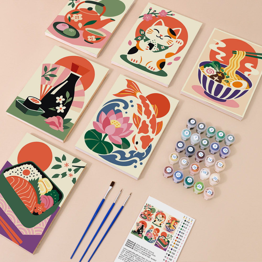Japanese Culture Favorites mini paint by numbers – image 1