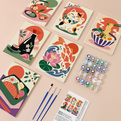 Japanese Culture Favorites mini paint by numbers – image 1