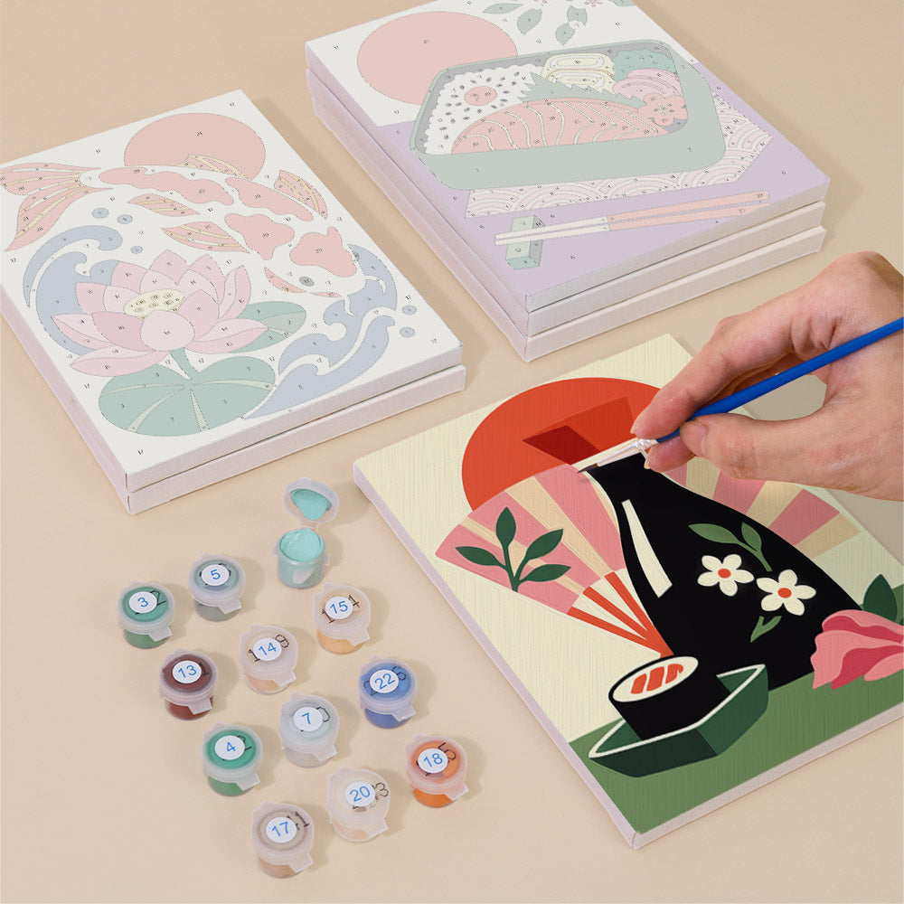 Japanese Culture Favorites mini paint by numbers – image 4