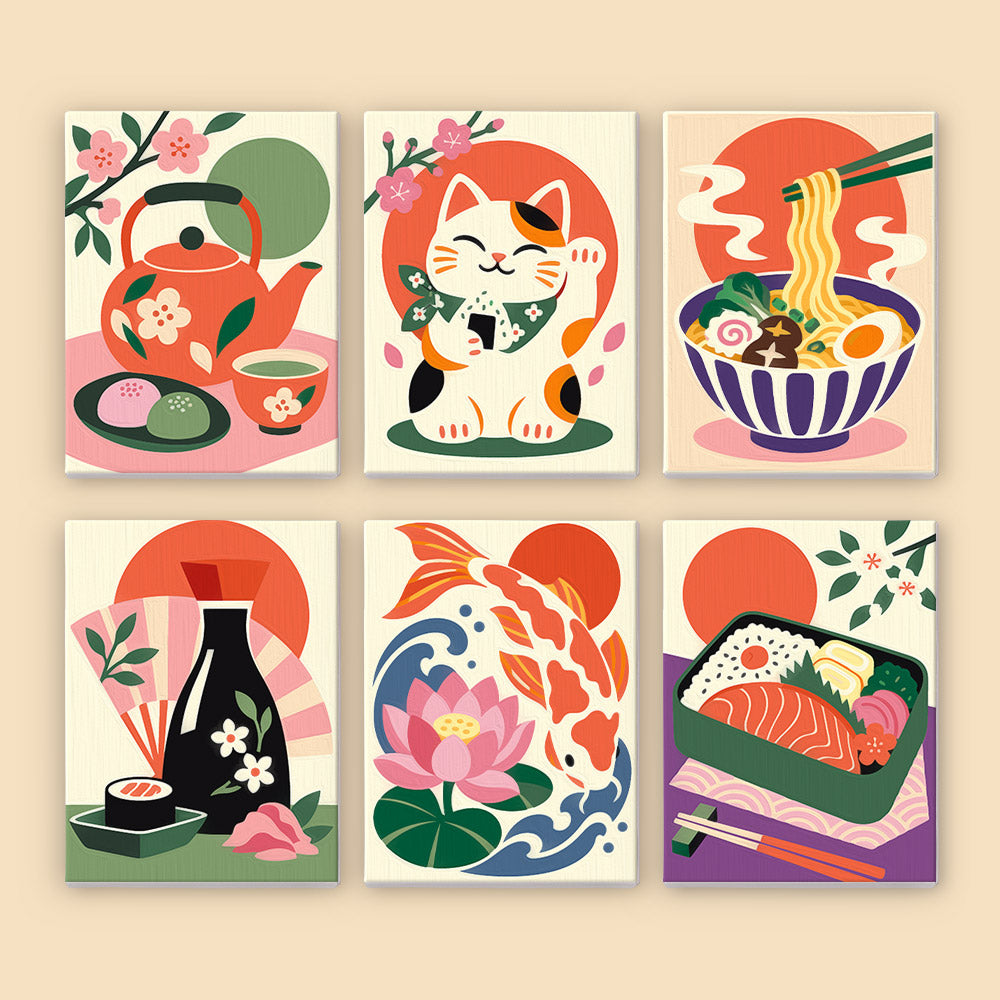 Japanese Culture Favorites mini paint by numbers – image 8