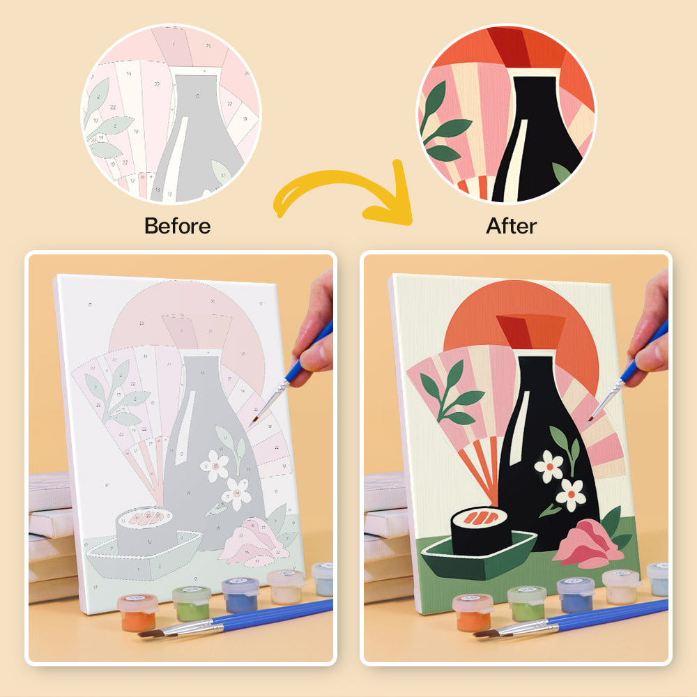 Japanese Culture Favorites mini paint by numbers – image 10