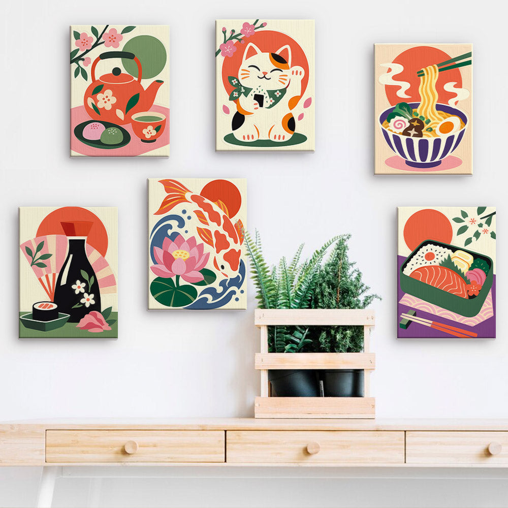Japanese Culture Favorites mini paint by numbers – image 15