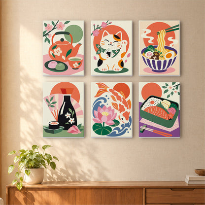 Japanese Culture Favorites mini paint by numbers – image 16