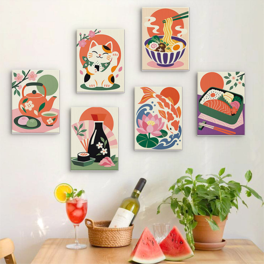 Japanese Culture Favorites mini paint by numbers – image 17