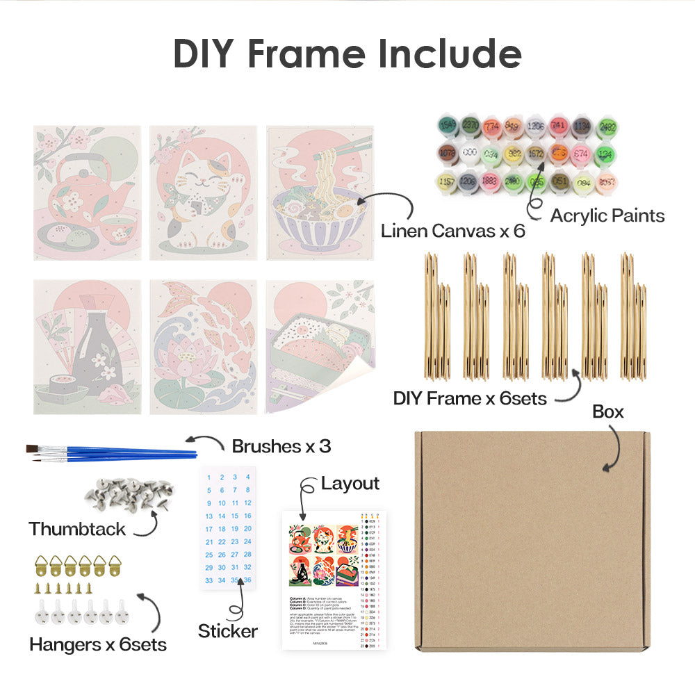 Japanese Culture Favorites mini paint by numbers – image 18
