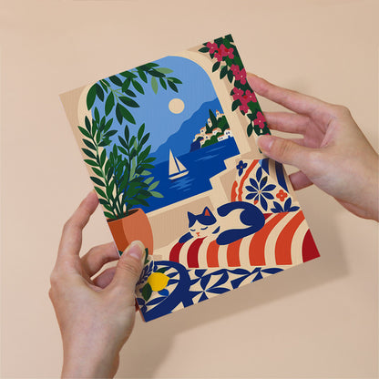 Cobalt Tiles and Sunflower Harbor mini paint by numbers – image 6