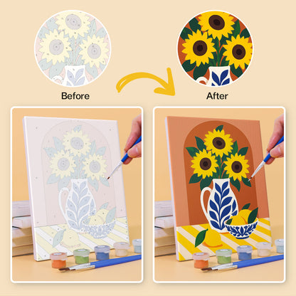 Cobalt Tiles and Sunflower Harbor mini paint by numbers – image 10