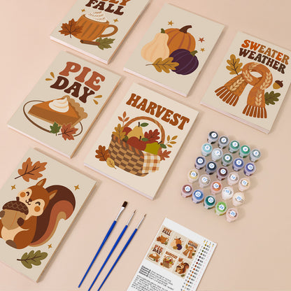 Sweater Weather and Pie Day mini paint by numbers – image 1