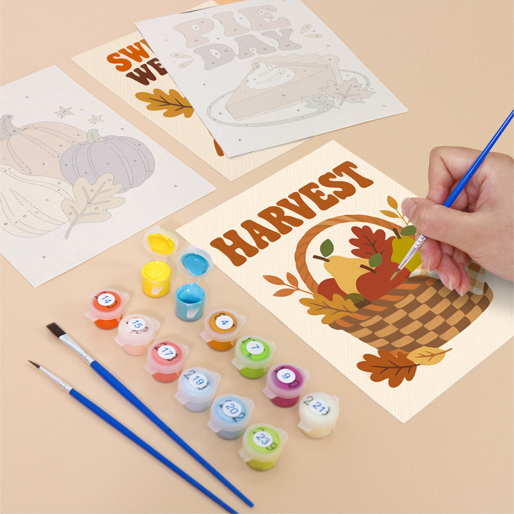 Sweater Weather and Pie Day mini paint by numbers – image 12