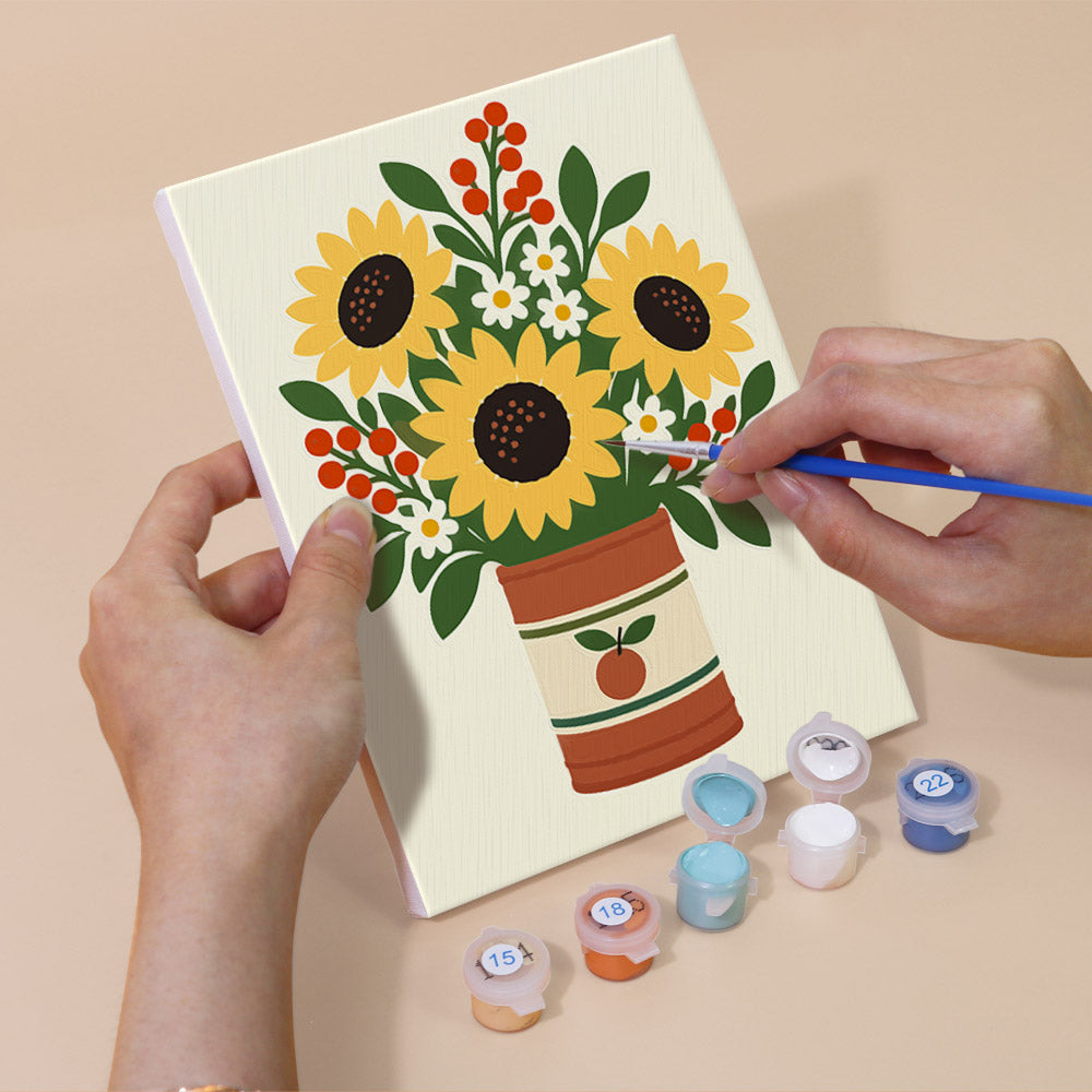 Painted Tin Wildflower Bouquets mini paint by numbers – image 5