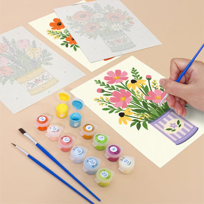 Painted Tin Wildflower Bouquets mini paint by numbers – image 12