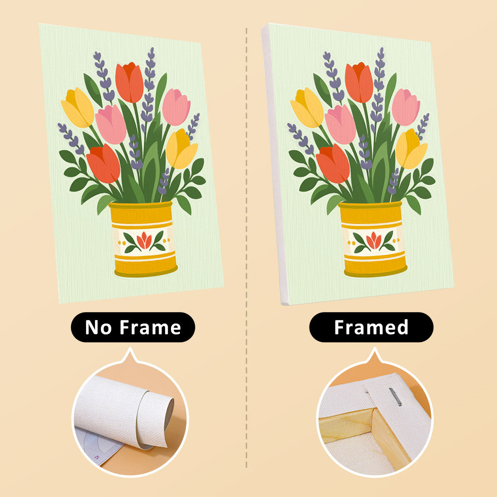 Painted Tin Wildflower Bouquets mini paint by numbers – image 13