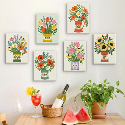 Painted Tin Wildflower Bouquets mini paint by numbers – image 17