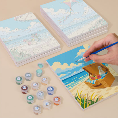 Bright Summer Beach mini paint by numbers – image 4