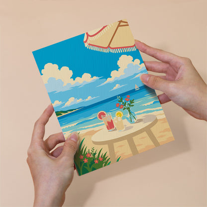 Bright Summer Beach mini paint by numbers – image 6