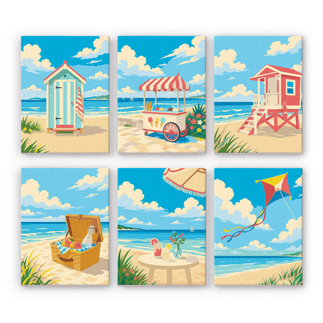 Bright Summer Beach mini paint by numbers – image 7