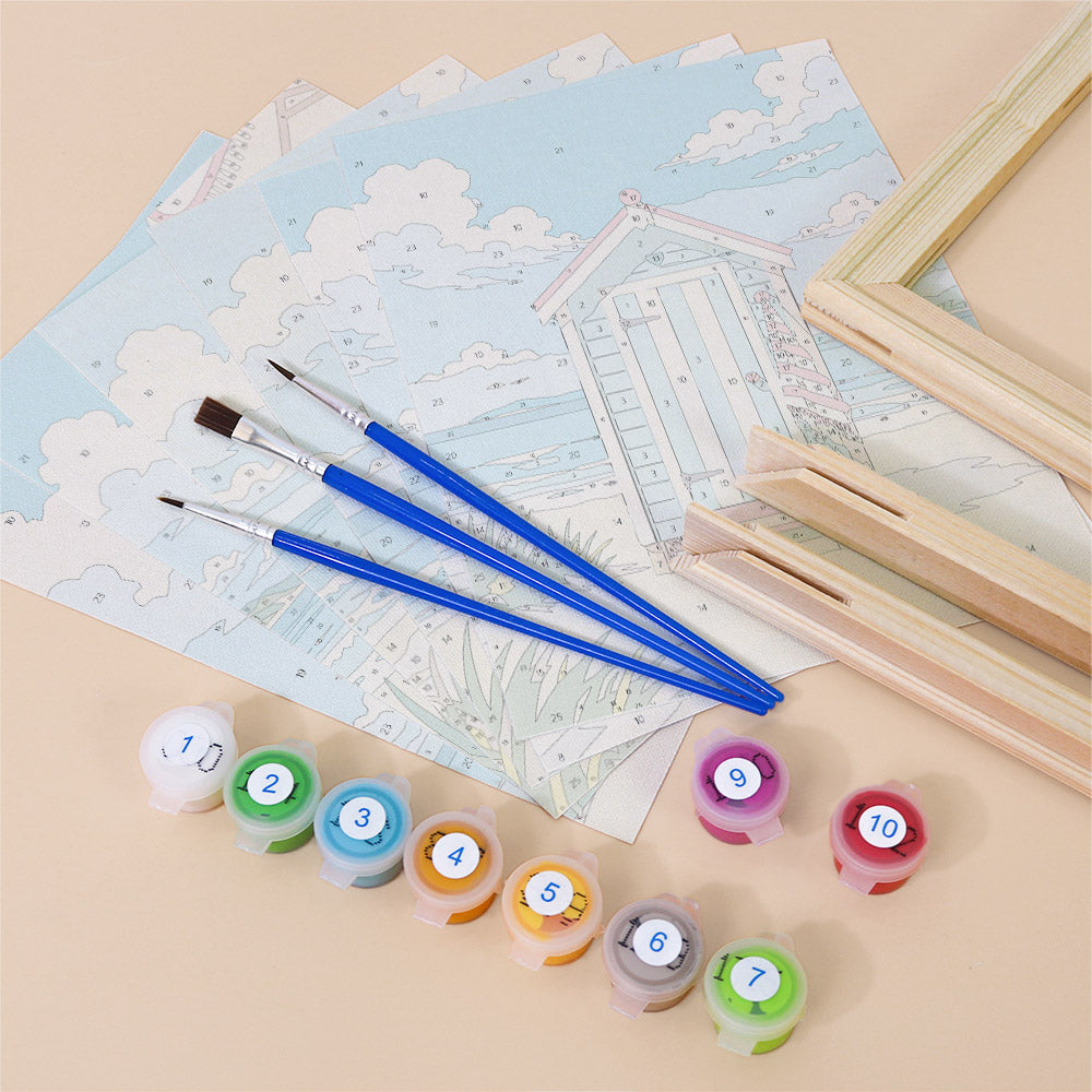 Bright Summer Beach mini paint by numbers – image 11