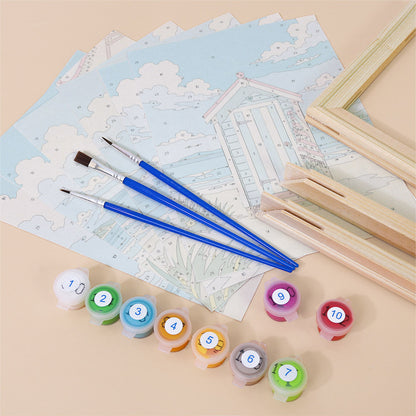Bright Summer Beach mini paint by numbers – image 11