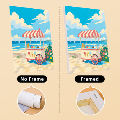 Bright Summer Beach mini paint by numbers – image 13
