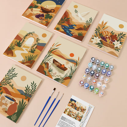 Mediterranean Peace and Harvest mini paint by numbers – image 1