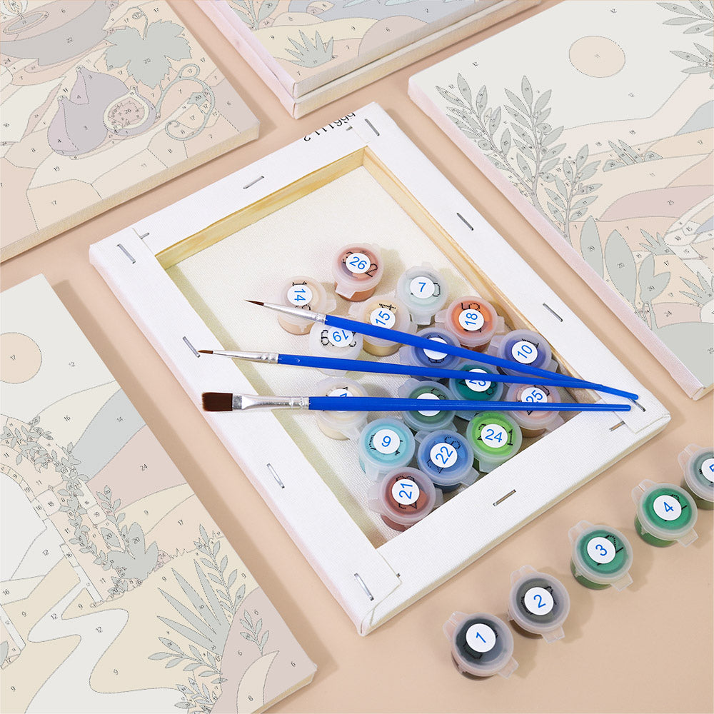 Mediterranean Peace and Harvest mini paint by numbers – image 2