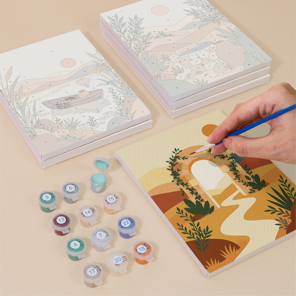 Mediterranean Peace and Harvest mini paint by numbers – image 4