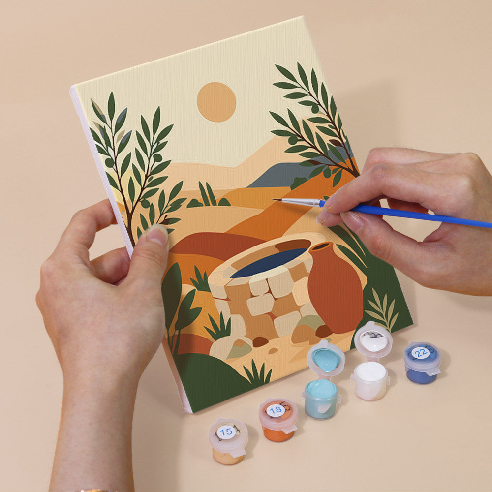 Mediterranean Peace and Harvest mini paint by numbers – image 5