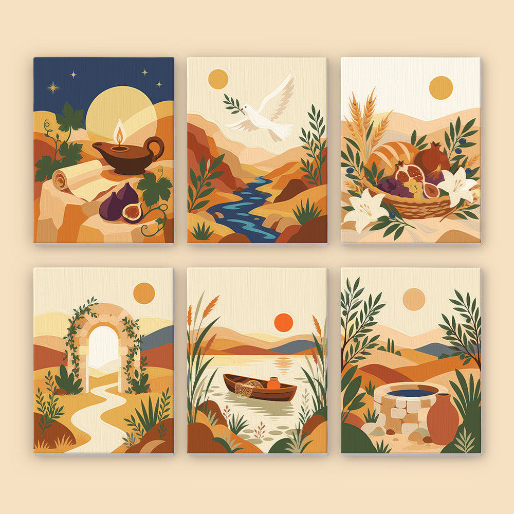 Mediterranean Peace and Harvest mini paint by numbers – image 8