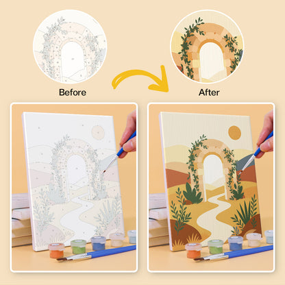 Mediterranean Peace and Harvest mini paint by numbers – image 10