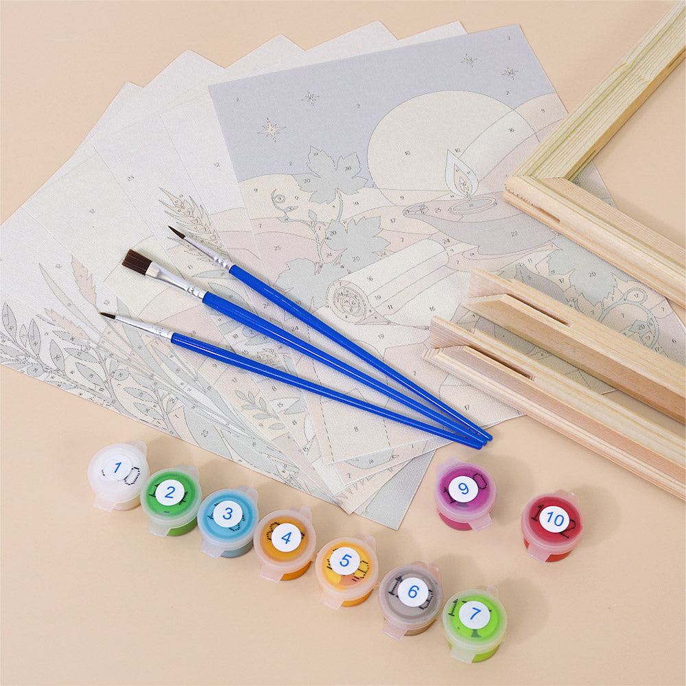 Mediterranean Peace and Harvest mini paint by numbers – image 11