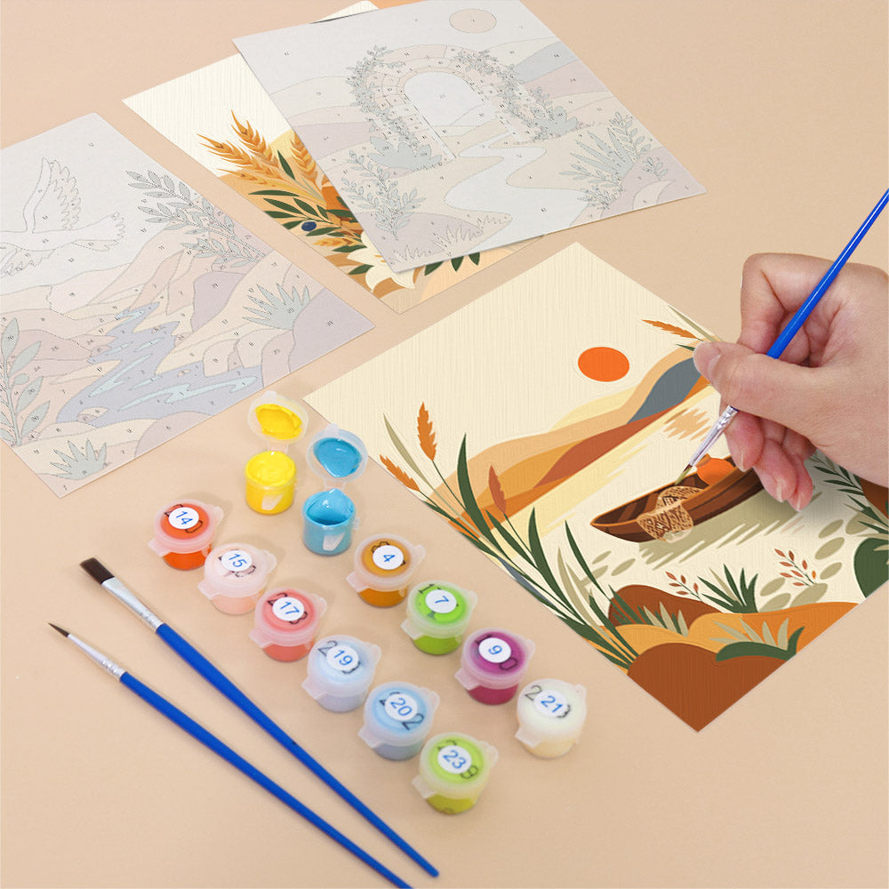 Mediterranean Peace and Harvest mini paint by numbers – image 12