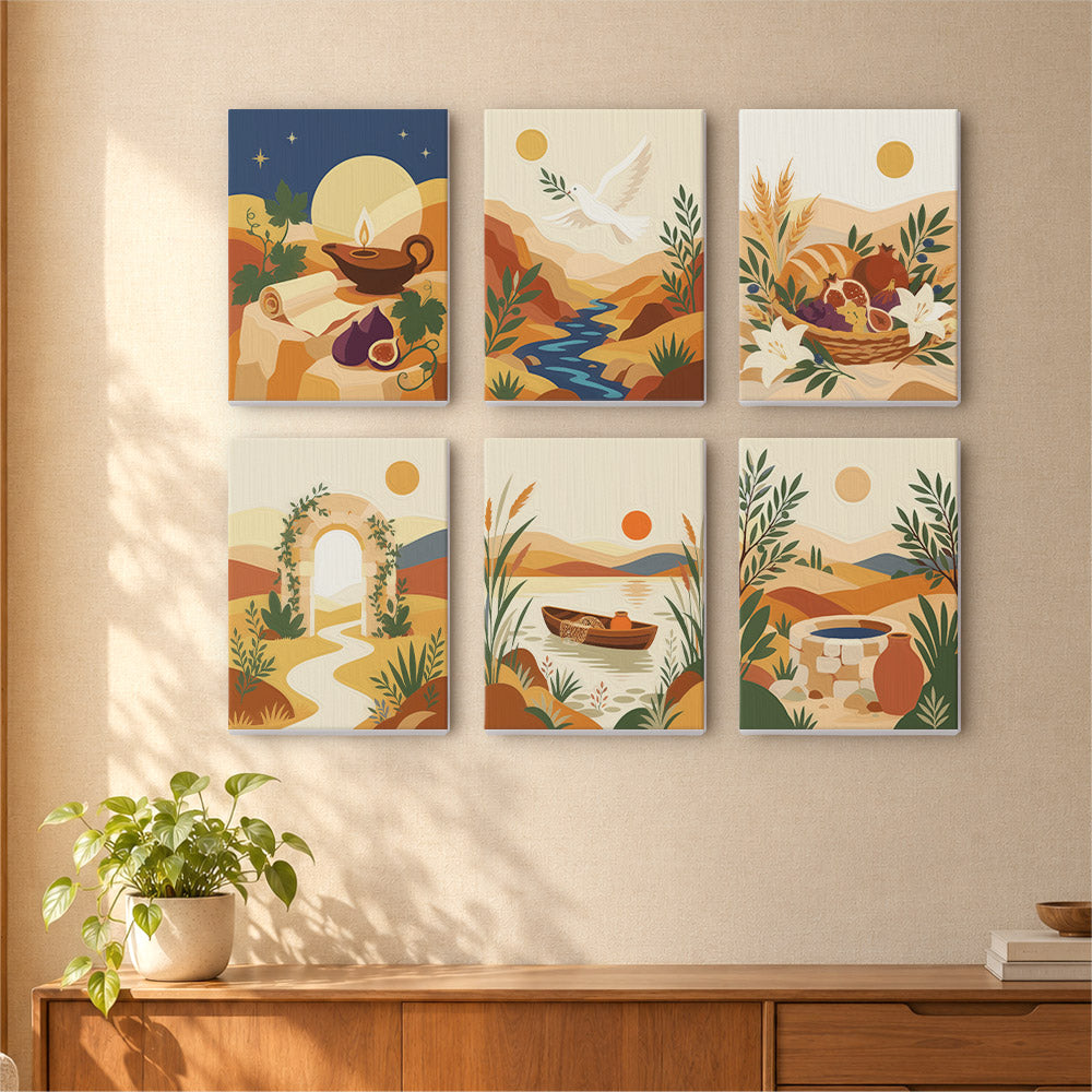 Mediterranean Peace and Harvest mini paint by numbers – image 16
