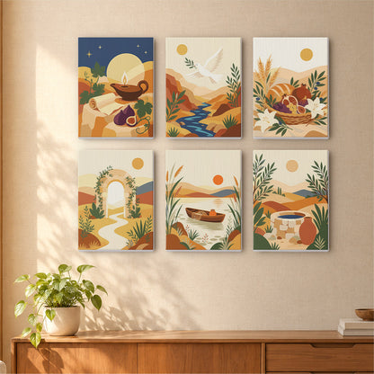 Mediterranean Peace and Harvest mini paint by numbers – image 16