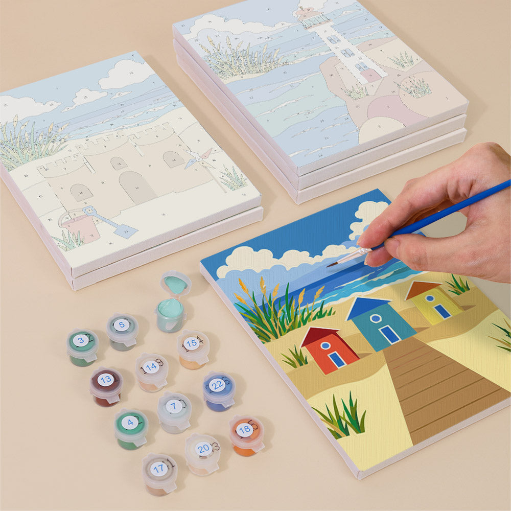 Sunny Beach Day mini paint by numbers – image 4