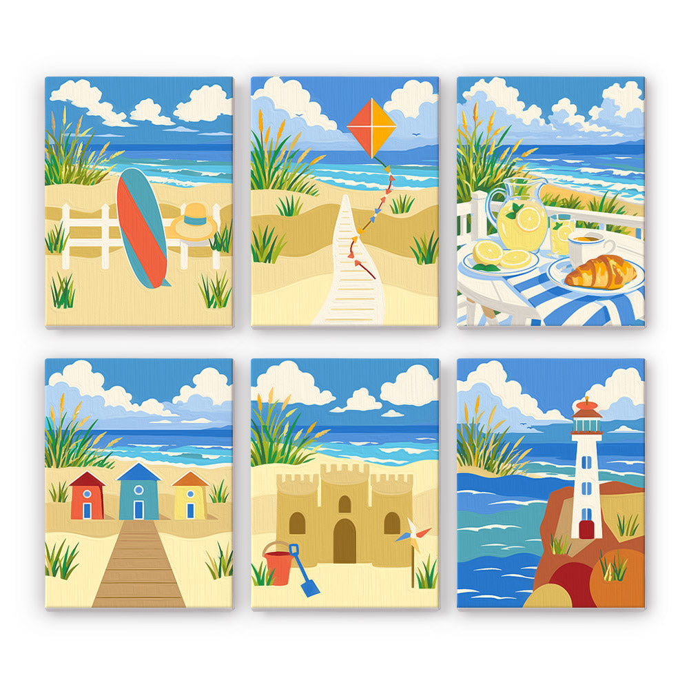 Sunny Beach Day mini paint by numbers – image 7