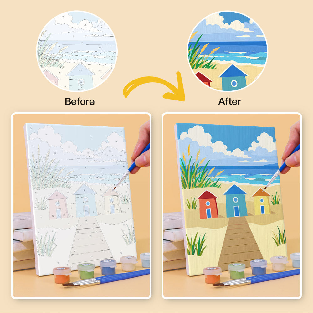 Sunny Beach Day mini paint by numbers – image 10