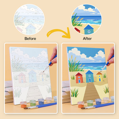 Sunny Beach Day mini paint by numbers – image 10
