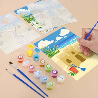 Sunny Beach Day mini paint by numbers – image 12