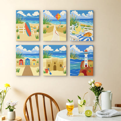 Sunny Beach Day mini paint by numbers – image 14
