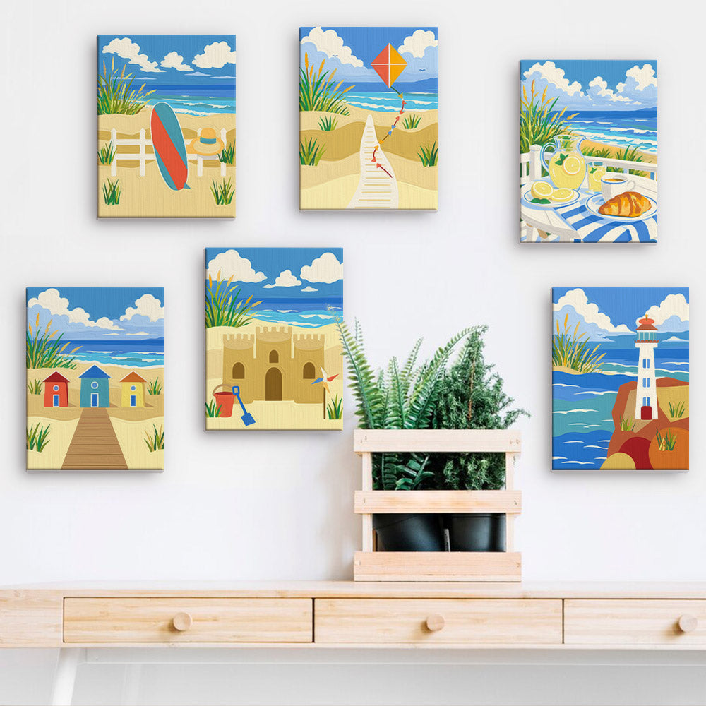 Sunny Beach Day mini paint by numbers – image 15