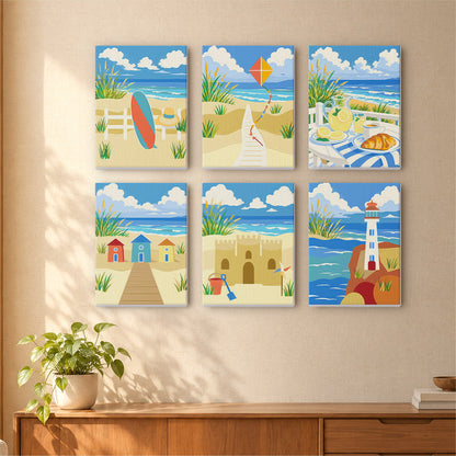 Sunny Beach Day mini paint by numbers – image 16