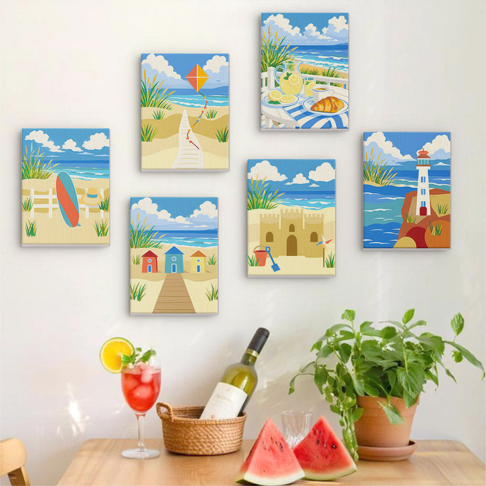 Sunny Beach Day mini paint by numbers – image 17