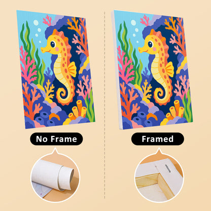 Vivid Coral Reef Creatures mini paint by numbers – image 13